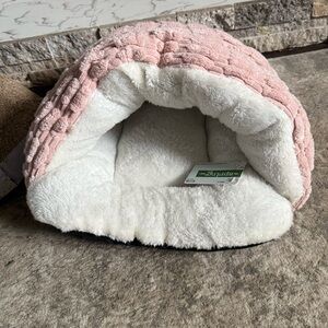 The Spring Shop White and Pink Plush Companion